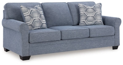 Sofa In Solid Denim Performance Fabric;Next-Gen Nuvella™;Fabric