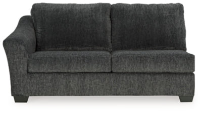 Left-Arm Facing Sofa In Solid Shadow Fabric