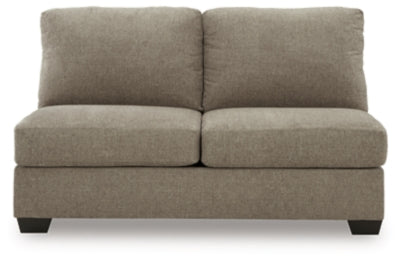 Armless Loveseat In Solid Hemp Fabric