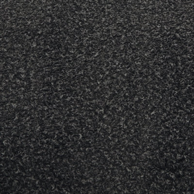 Ottoman In Solid Onyx Fabric