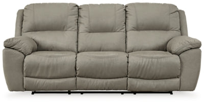 Reclining Sofa In Solid Putty Next-Gen Gaucho;Fabric