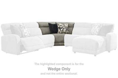 Wedge In Solid Stone Fabric
