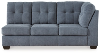 Right-Arm Facing Sofa In Solid Denim Fabric