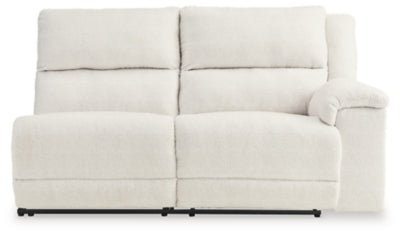 Right-Arm Facing Power Reclining Loveseat In Solid Linen Fabric
