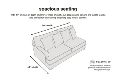 Sofa Chaise In Solid Pewter Fabric