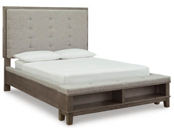 Hallanden Queen Upholstered Storage Footboard