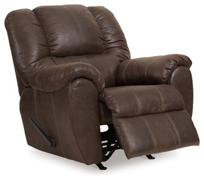 Recliner In Solid Walnut Fabric