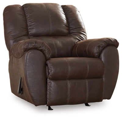 Recliner In Solid Walnut Fabric