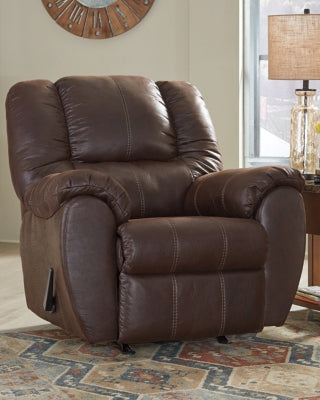 Recliner In Solid Walnut Fabric