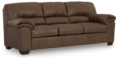 Sofa In Solid Coffee Fabric