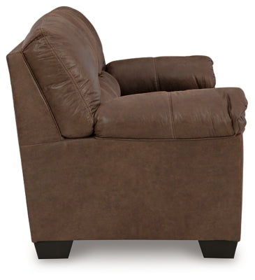 Sofa In Solid Coffee Fabric