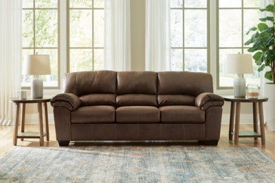 Sofa In Solid Coffee Fabric