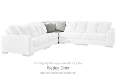 Wedge In Solid Pewter Fabric