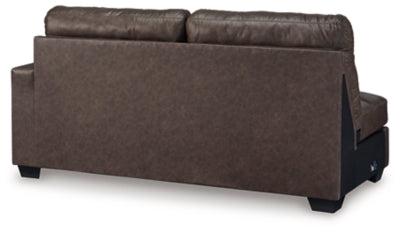 Right-Arm Facing Sofa In Solid Umber Fabric