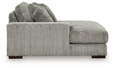 Left-Arm Facing Corner Chaise In Solid Fog Fabric