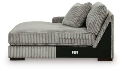Left-Arm Facing Corner Chaise In Solid Fog Fabric