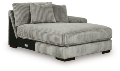 Right-Arm Facing Corner Chaise In Solid Fog Fabric