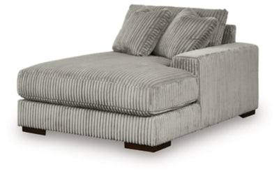 Right-Arm Facing Corner Chaise In Solid Fog Fabric
