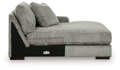 Right-Arm Facing Corner Chaise In Solid Fog Fabric