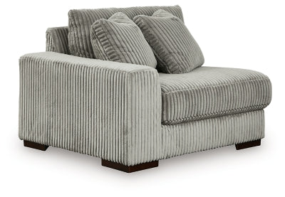 Left-Arm Facing Corner Chair In Solid Fog Fabric
