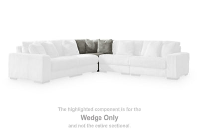 Wedge In Solid Fog Fabric