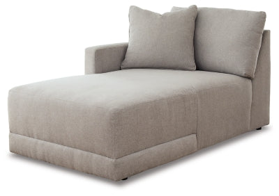 Left-Arm Facing Corner Chaise In Solid Shadow Fabric