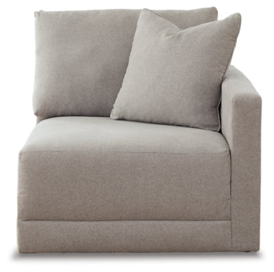 Right-Arm Facing Corner Chair In Solid Shadow Fabric