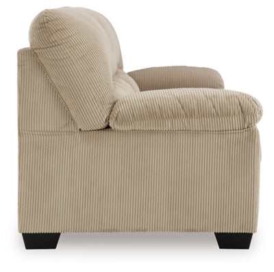 Sofa In Solid Sand Fabric