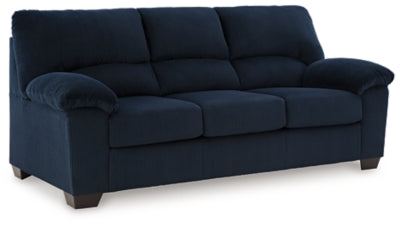 Sofa In Solid Navy Fabric