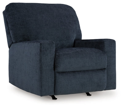 Recliner In Solid Ink Fabric