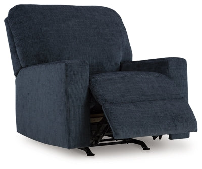 Recliner In Solid Ink Fabric