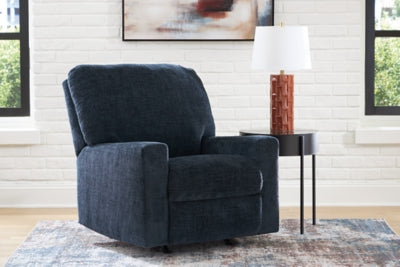 Recliner In Solid Ink Fabric