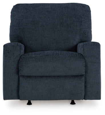 Recliner In Solid Ink Fabric