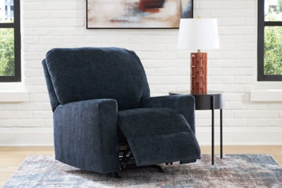 Recliner In Solid Ink Fabric