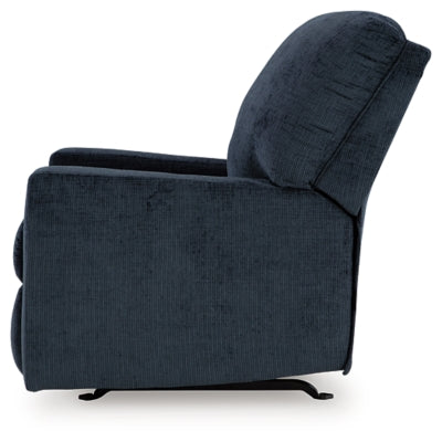 Recliner In Solid Ink Fabric