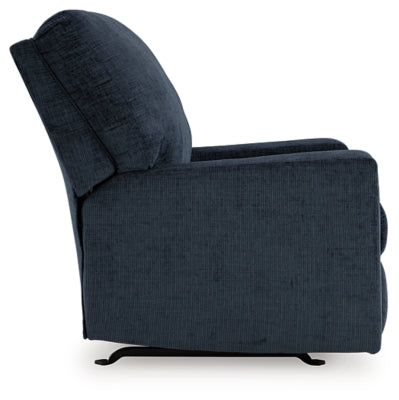 Recliner In Solid Ink Fabric