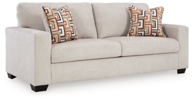 Sofa In Solid Stone Fabric