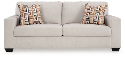 Sofa In Solid Stone Fabric