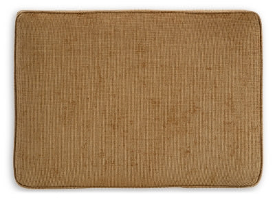 Ottoman In Solid Honey Fabric