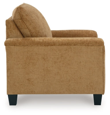 Chair In Solid Honey Fabric