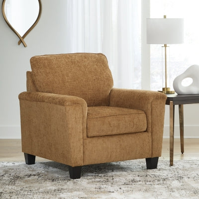 Chair In Solid Honey Fabric