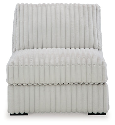 Armless Chair In Solid Alloy Fabric