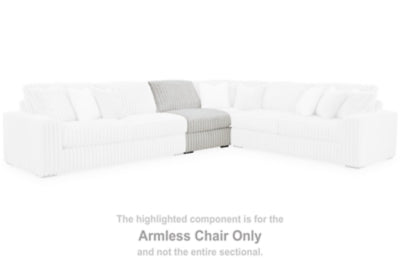 Armless Chair In Solid Alloy Fabric