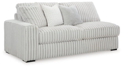 Left-Arm Facing Sofa In Solid Alloy Fabric