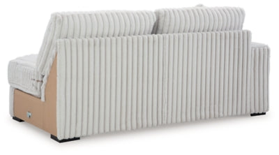 Left-Arm Facing Sofa In Solid Alloy Fabric