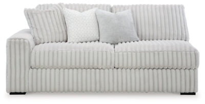 Left-Arm Facing Sofa In Solid Alloy Fabric