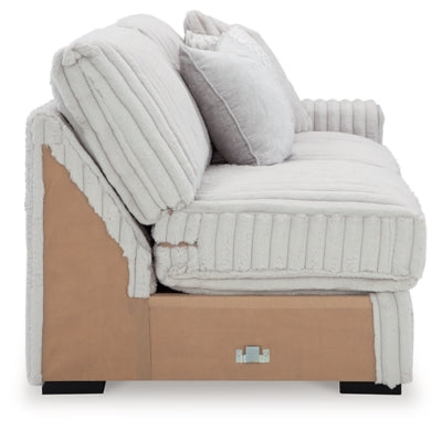 Right-Arm Facing Sofa In Solid Alloy Fabric