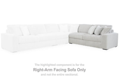 Right-Arm Facing Sofa In Solid Alloy Fabric