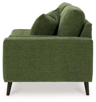 Right-Arm Facing Corner Chaise In Solid Olive Fabric