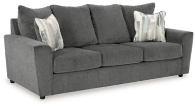 Sofa In Solid Gravel Fabric